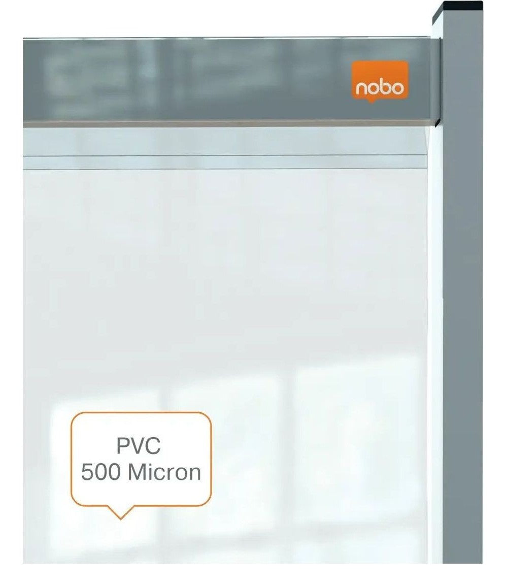 Nobo Premium Plus Clear PVC Protective Desk Divider Screen 770 x 860mm, view 9