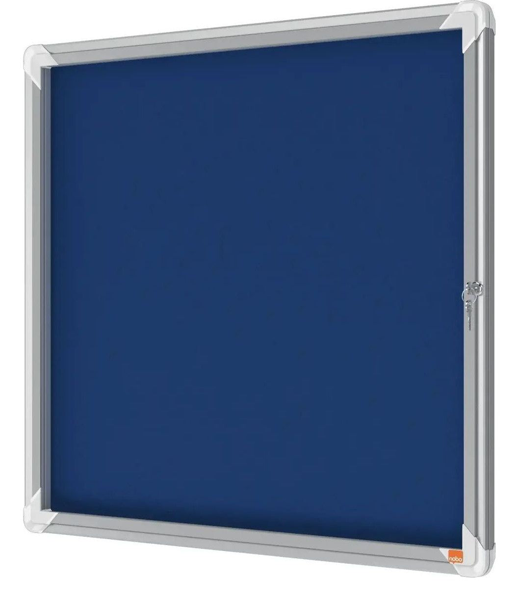 Nobo Premium Plus Indoor Felt Lockable Notice Board