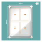 Nobo Premium Plus Indoor Magnetic Lockable Notice Board, view 8
