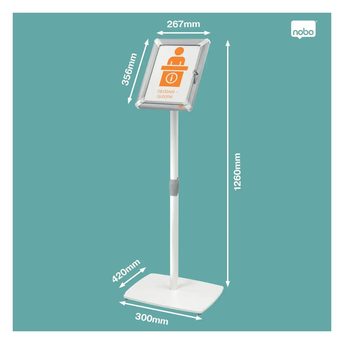 Nobo Premium Plus Lockable Display Stand, view 9