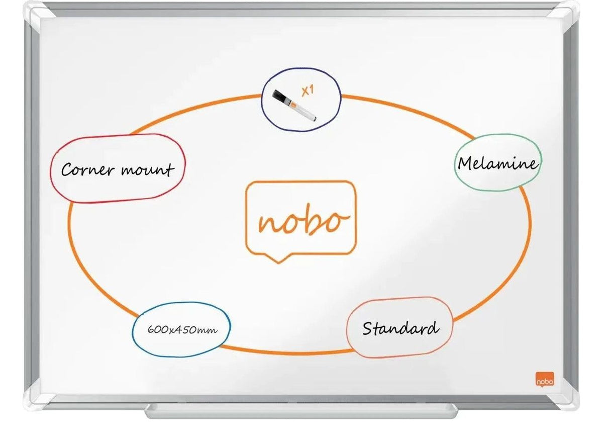 Nobo Premium Plus Melamine Whiteboard