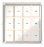 Nobo Premium Plus Outdoor Magnetic Lockable Notice Board, view 17