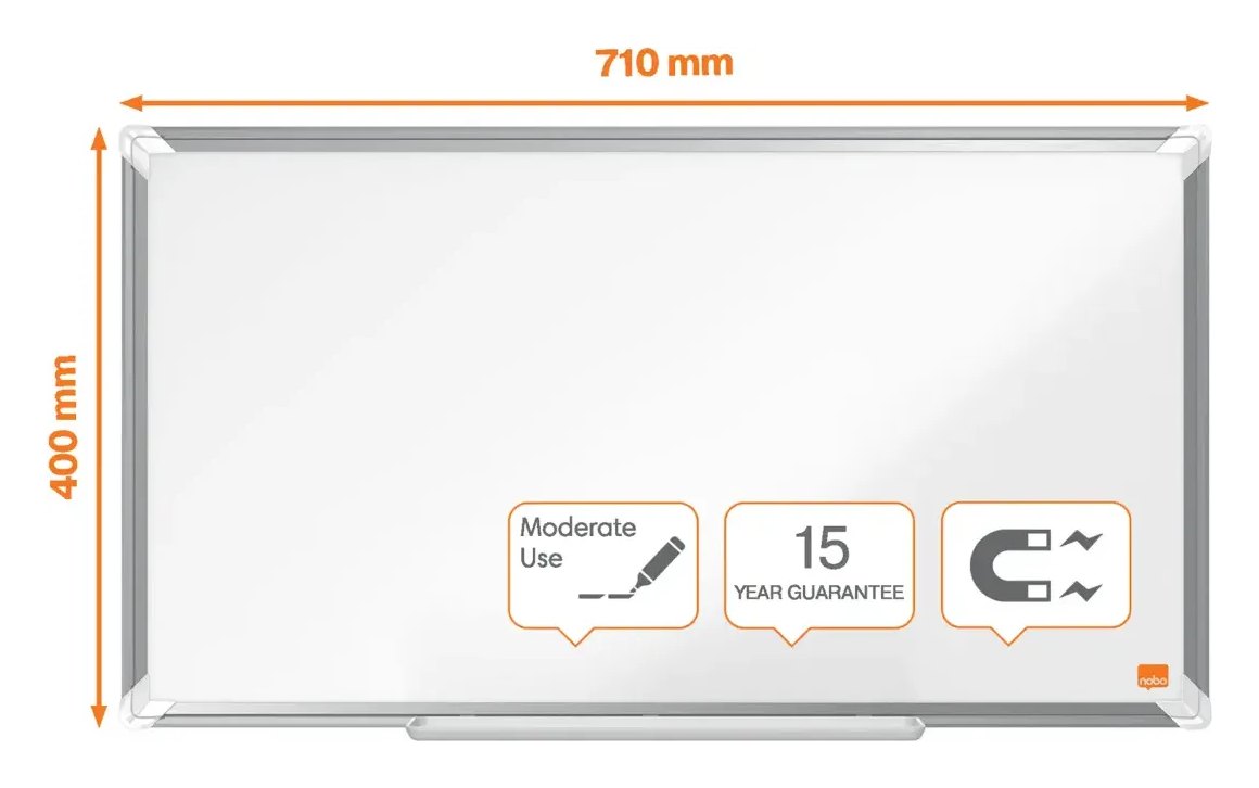 Nobo Premium Plus Widescreen Steel Magnetic Whiteboard, view 6