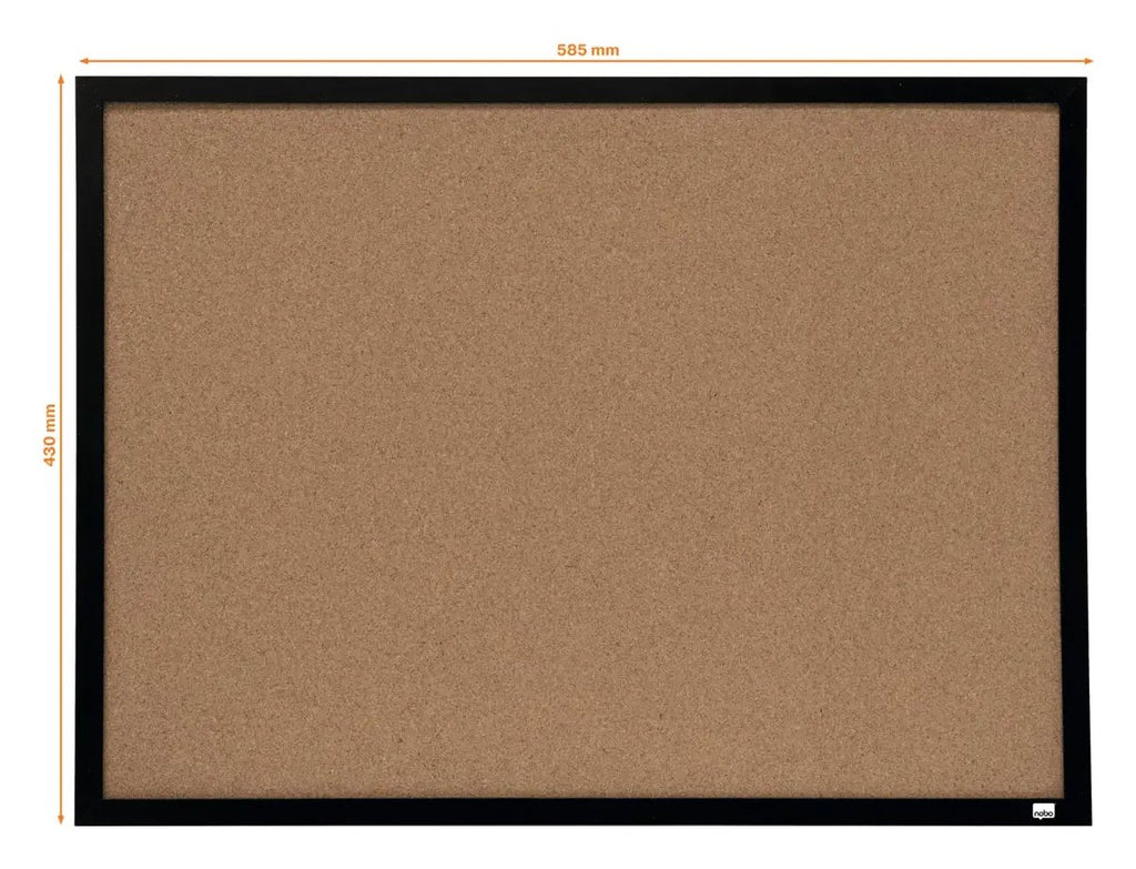 Nobo Small Cork Notice Board with Black Frame 585 x 430mm, view 2