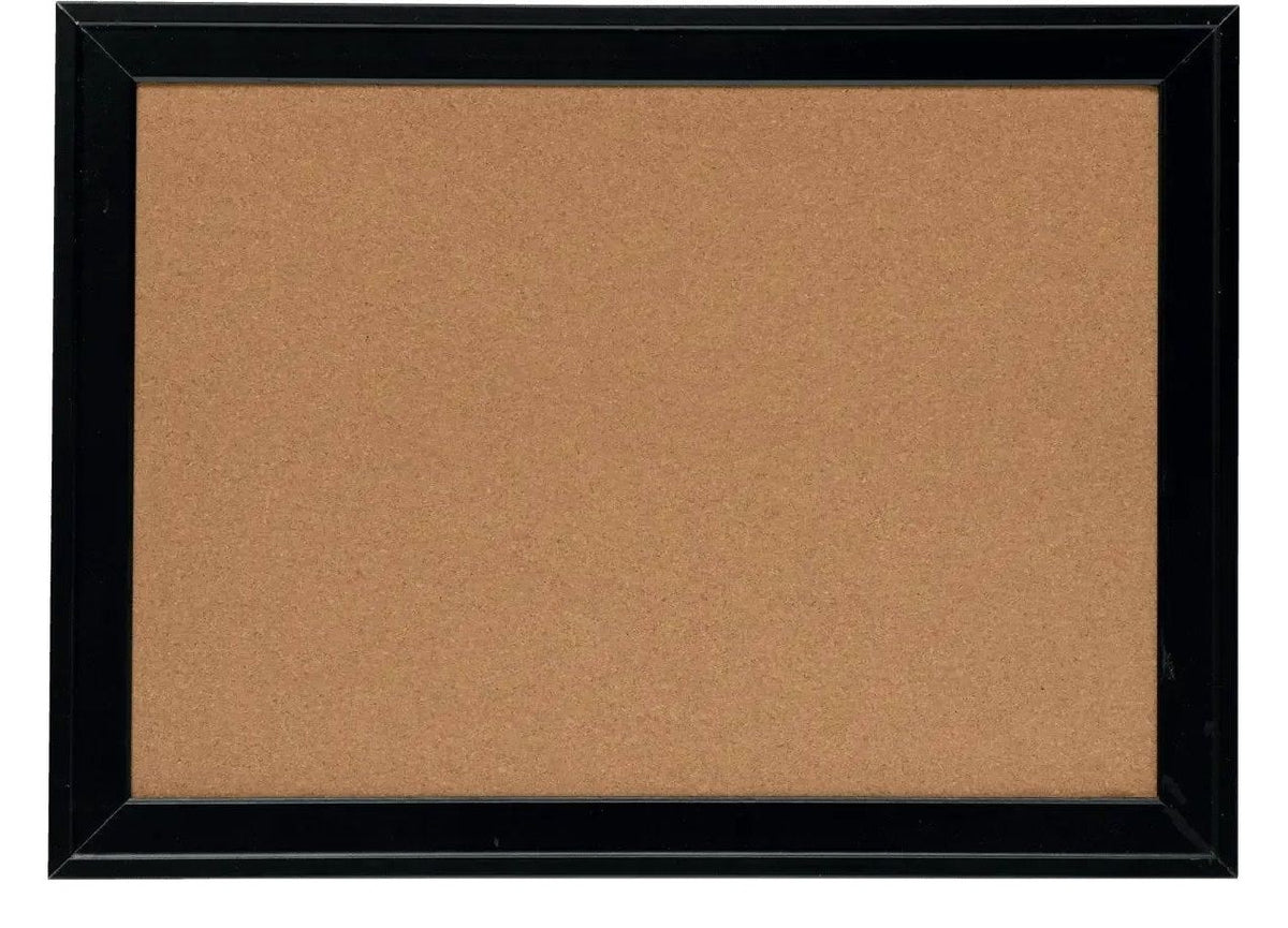 Nobo Small Cork Notice Board with Contemporary Black Frame 585 x 430mm