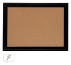Nobo Small Cork Notice Board with Contemporary Black Frame 585 x 430mm, view 3