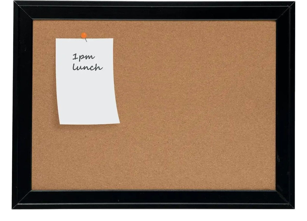 Nobo Small Cork Notice Board with Contemporary Black Frame 585 x 430mm, view 5