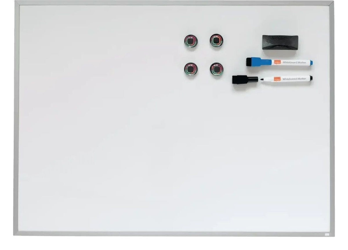 Nobo Small Magnetic Whiteboard Aluminium Frame 585 x 430mm, view 2