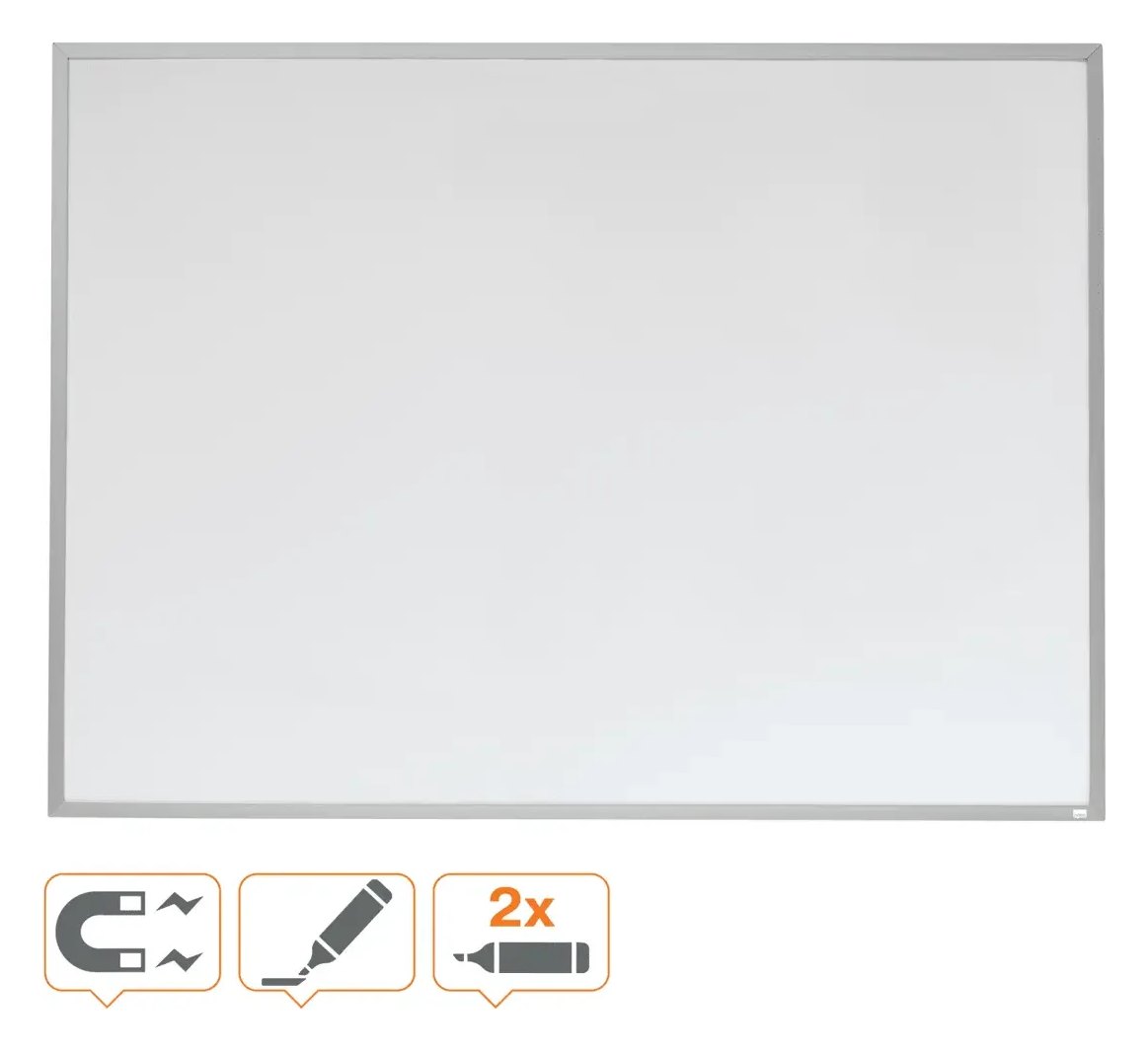 Nobo Small Magnetic Whiteboard Aluminium Frame 585 x 430mm, view 4