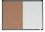 Nobo Small Magnetic Whiteboard and Cork Notice Board 585 x 430mm