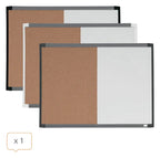 Nobo Small Magnetic Whiteboard and Cork Notice Board 585 x 430mm, view 10