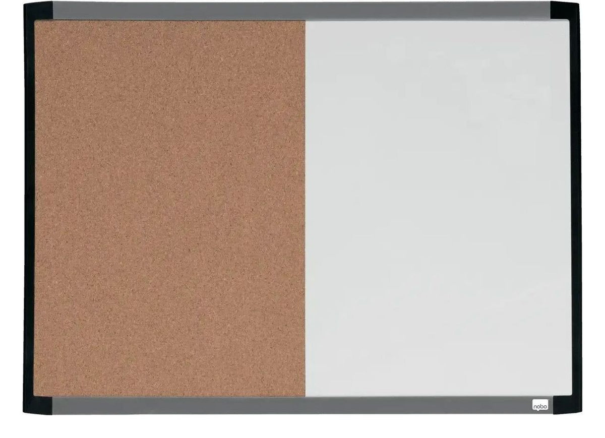 Nobo Small Magnetic Whiteboard and Cork Notice Board 585 x 430mm, view 2