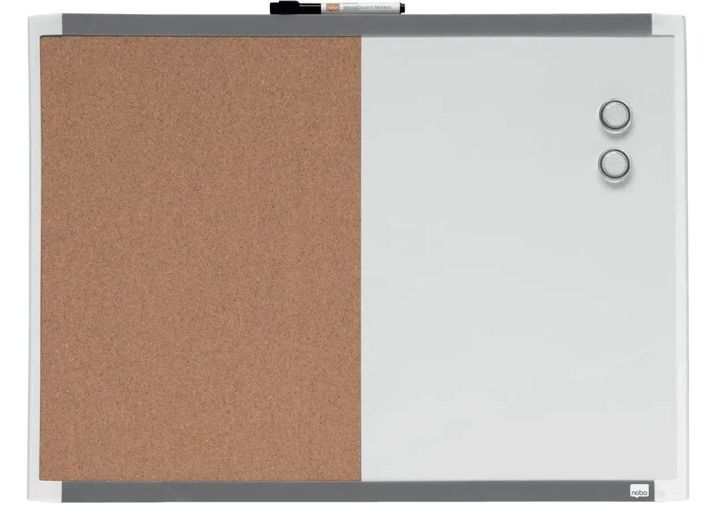 Nobo Small Magnetic Whiteboard and Cork Notice Board 585 x 430mm, view 6