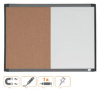 Nobo Small Magnetic Whiteboard and Cork Notice Board 585 x 430mm, view 8
