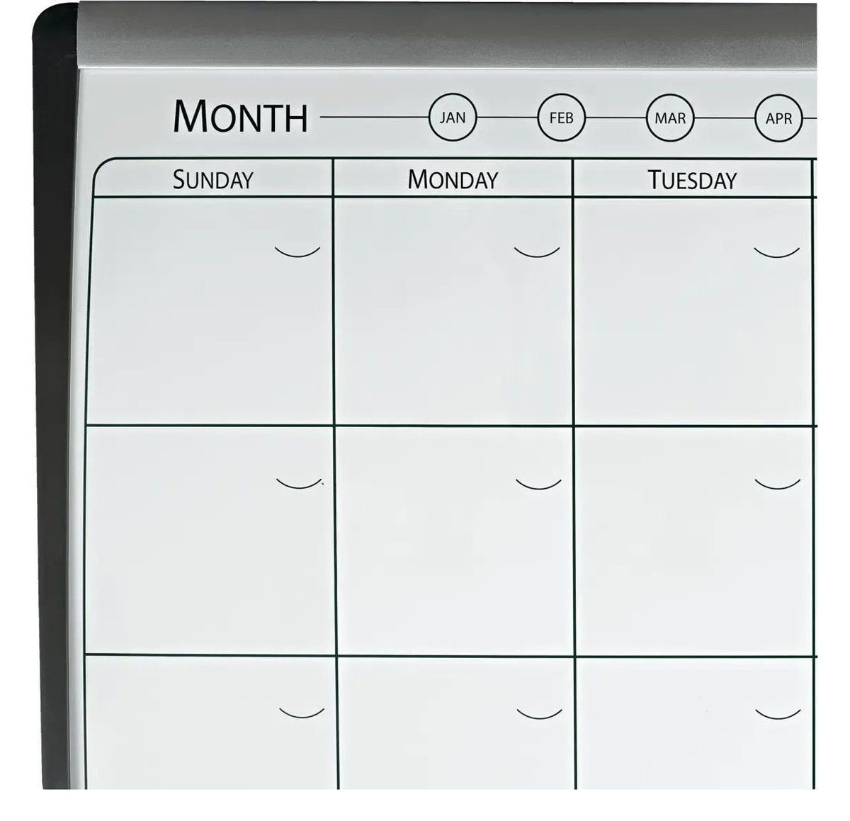 Nobo Small Magnetic Whiteboard Planner with Cork Notice Board 585 x 430mm, view 6