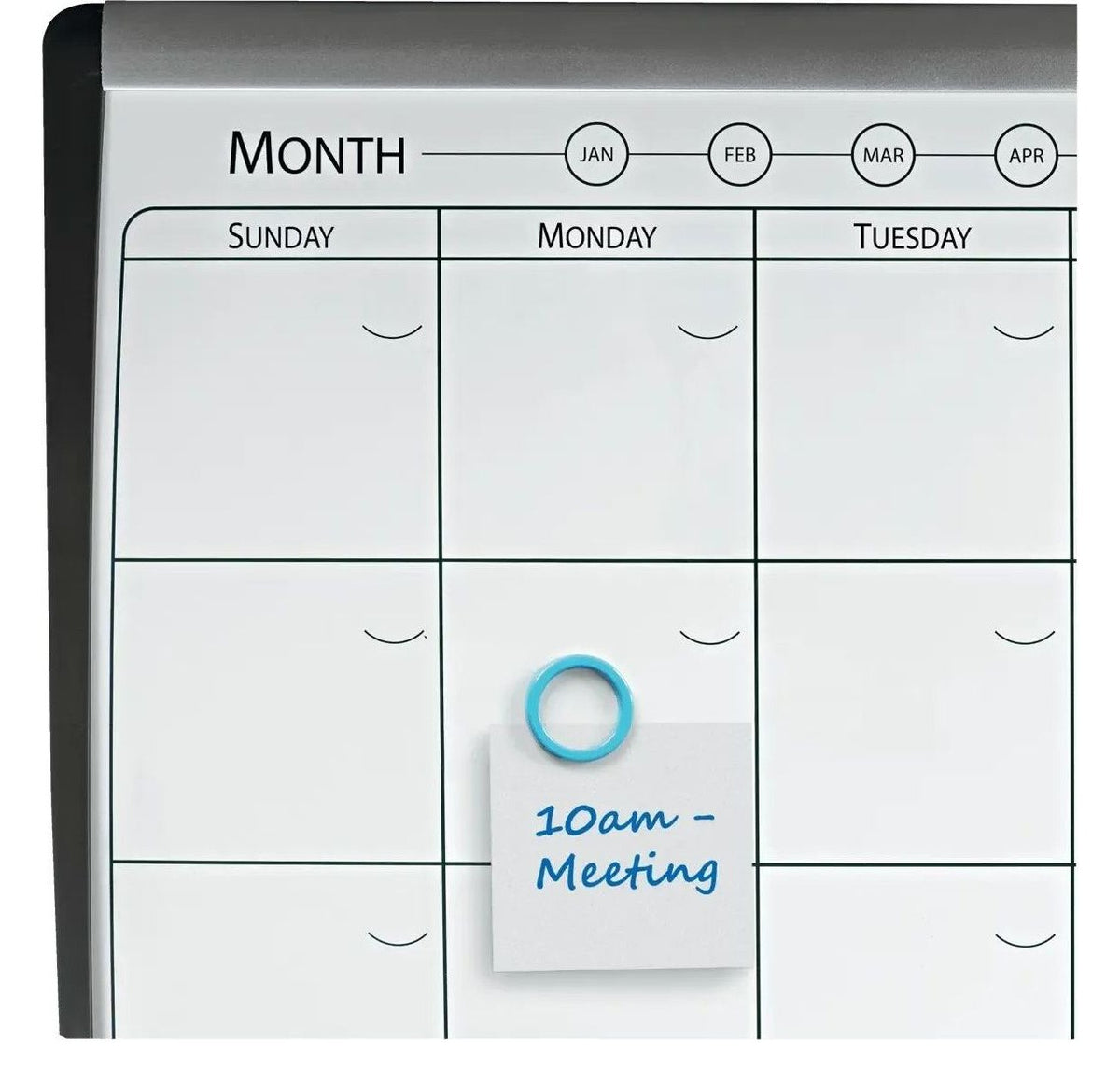 Nobo Small Magnetic Whiteboard Planner with Cork Notice Board 585 x 430mm, view 8