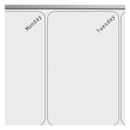 Nobo Small Magnetic Whiteboard Weekly Planner 585 x 190mm, view 6