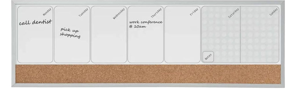 Nobo Small Magnetic Whiteboard Weekly Planner 585 x 190mm, view 7