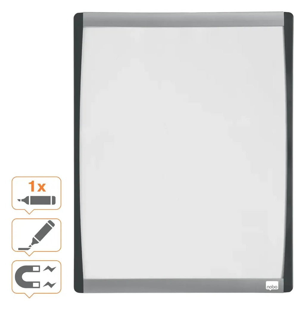 Nobo Small Magnetic Whiteboard with Arched Frame, view 5