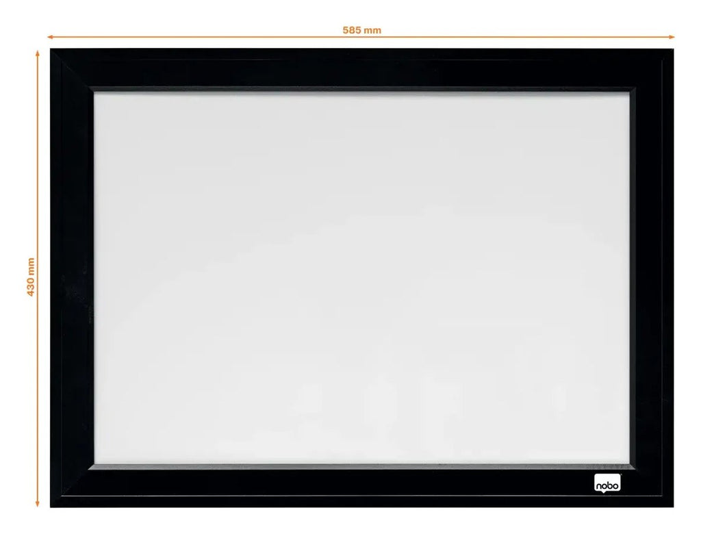 Nobo Small Magnetic Whiteboard with Black Frame 585 x 430mm, view 3
