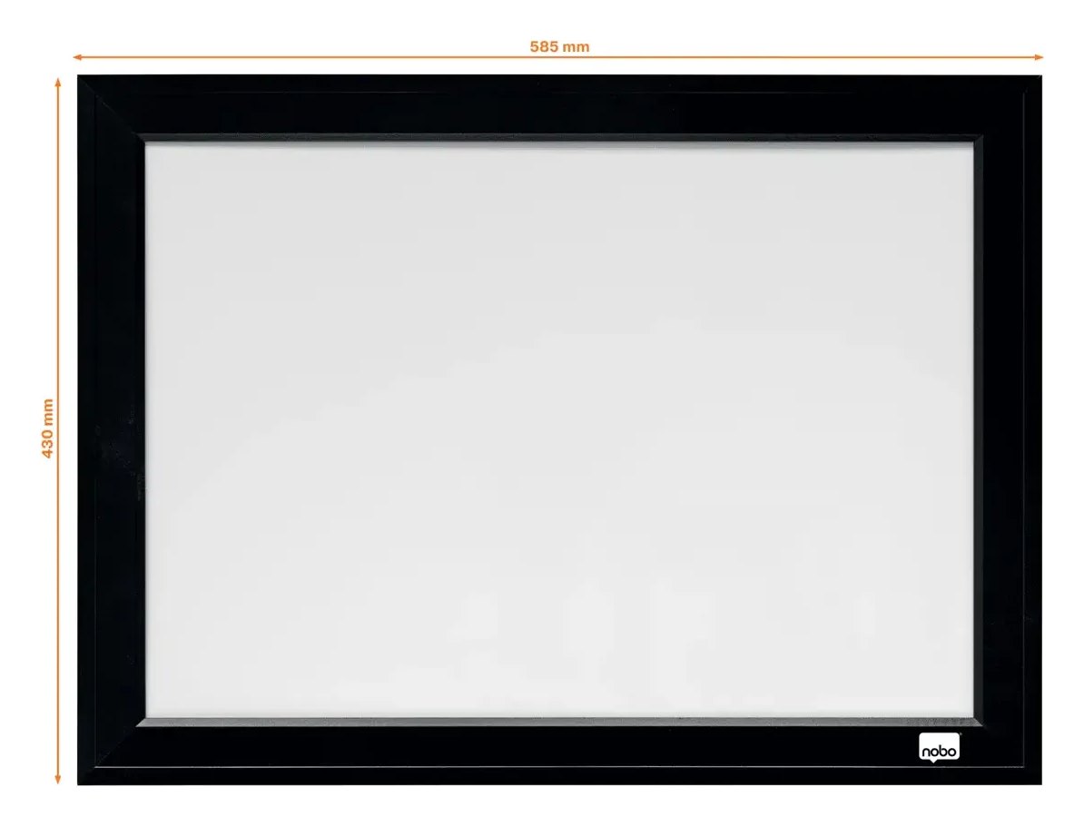 Nobo Small Magnetic Whiteboard with Black Frame 585 x 430mm, view 3