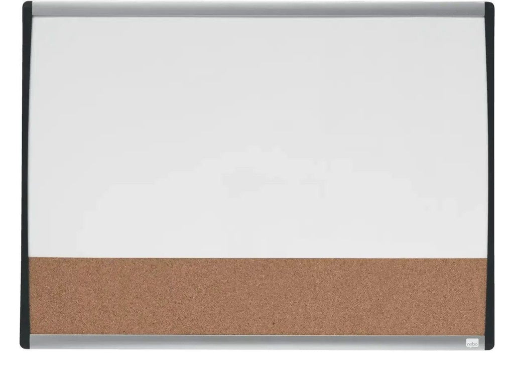 Nobo Small Magnetic Whiteboard with Cork Notice Board 585 x 430mm