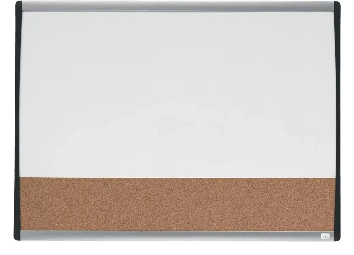 Nobo Small Magnetic Whiteboard with Cork Notice Board 585 x 430mm