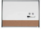 Nobo Small Magnetic Whiteboard with Cork Notice Board 585 x 430mm, view 2