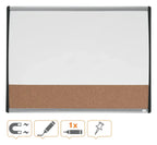 Nobo Small Magnetic Whiteboard with Cork Notice Board 585 x 430mm, view 4
