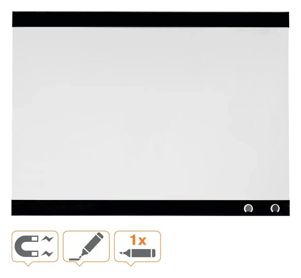 Nobo Small Magnetic Whiteboard with Note Clip 430 x 580mm, view 3