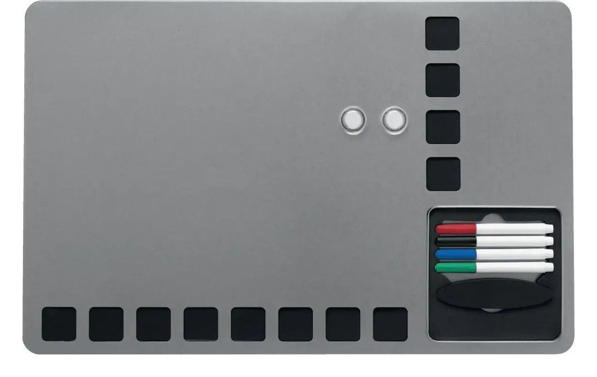 Nobo Small Magnetic Whiteboard with Pin Board Squares 610 x 390mm, view 3