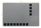 Nobo Small Magnetic Whiteboard with Pin Board Squares 610 x 390mm, view 4