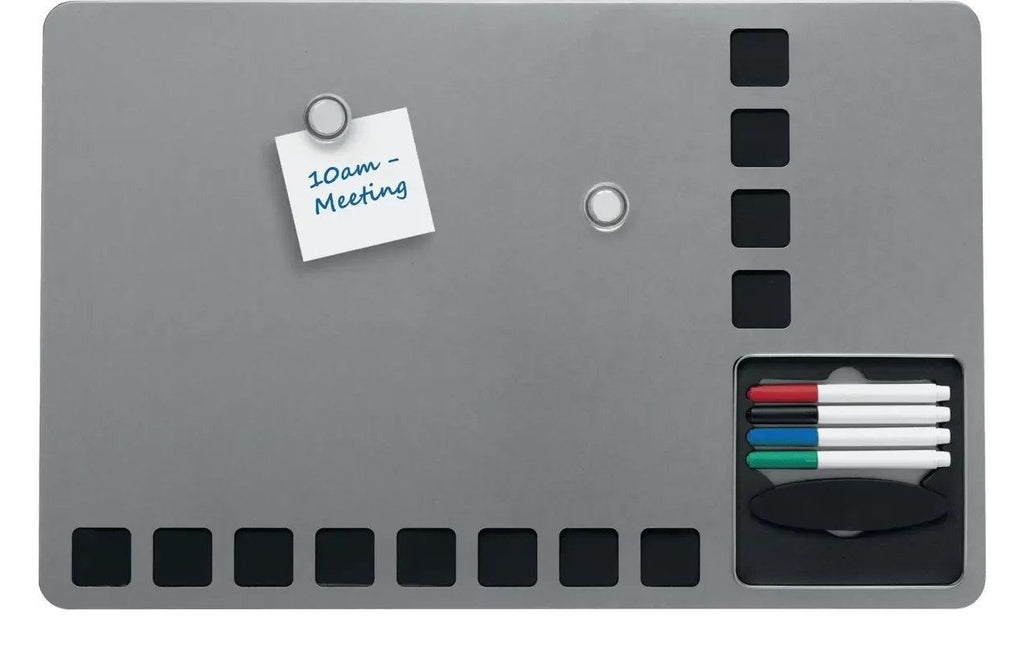 Nobo Small Magnetic Whiteboard with Pin Board Squares 610 x 390mm, view 7