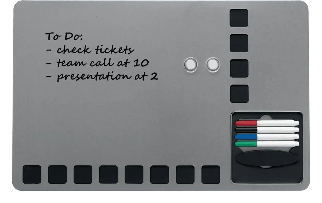 Nobo Small Magnetic Whiteboard with Pin Board Squares 610 x 390mm, view 8