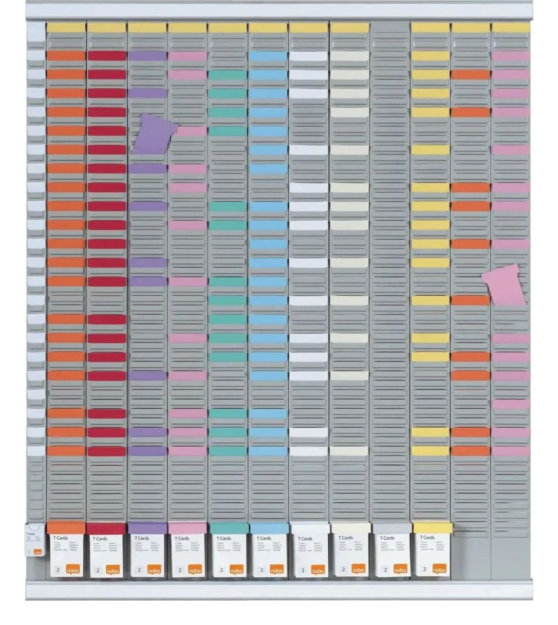 Nobo T-Card Large Format Annual Planning Kit