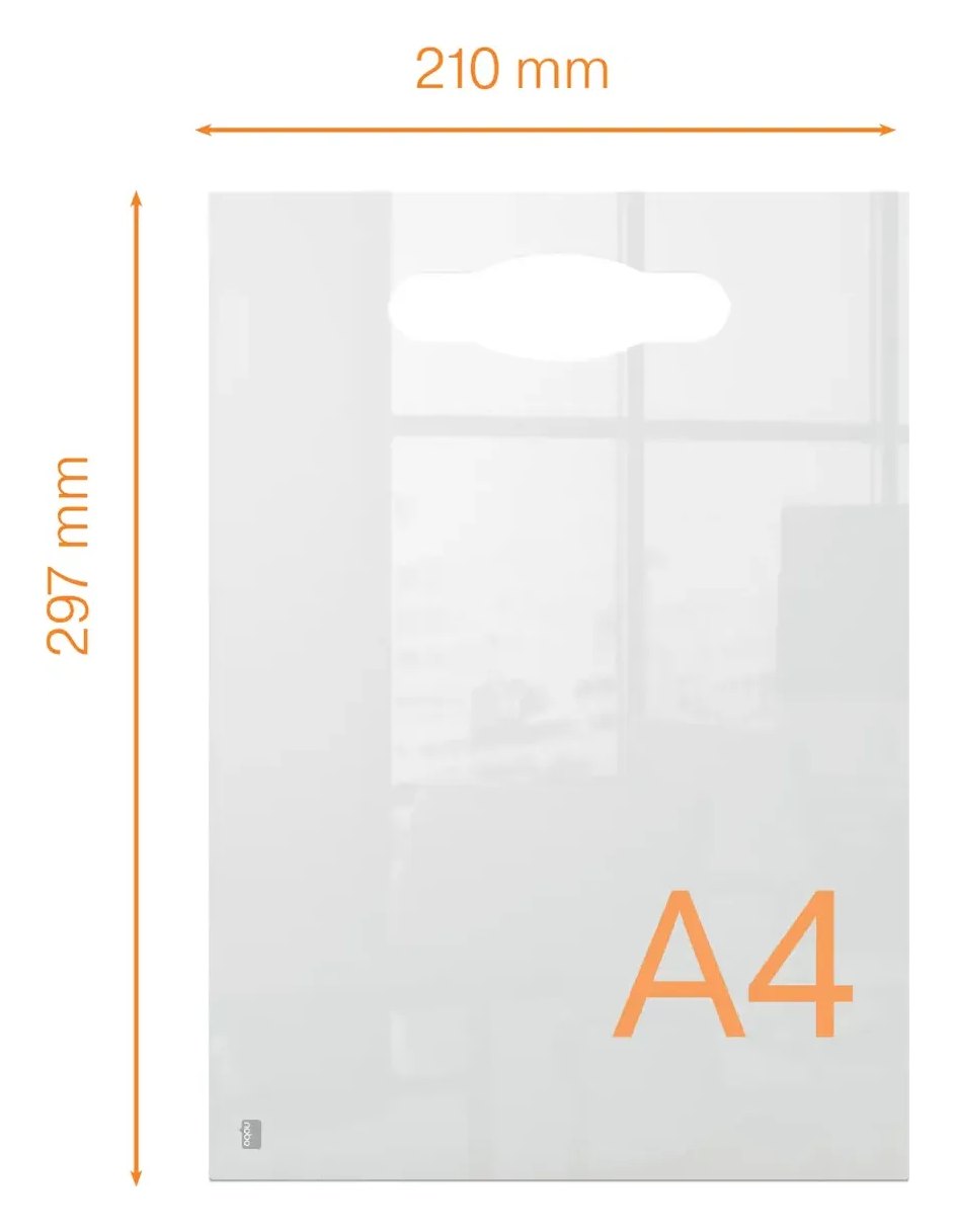 Nobo Transparent Acrylic Mini Portable Whiteboard Desktop Notepad A4, view 6