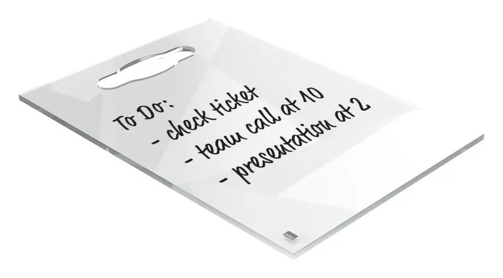 Nobo Transparent Acrylic Mini Portable Whiteboard Desktop Notepad A4, view 9