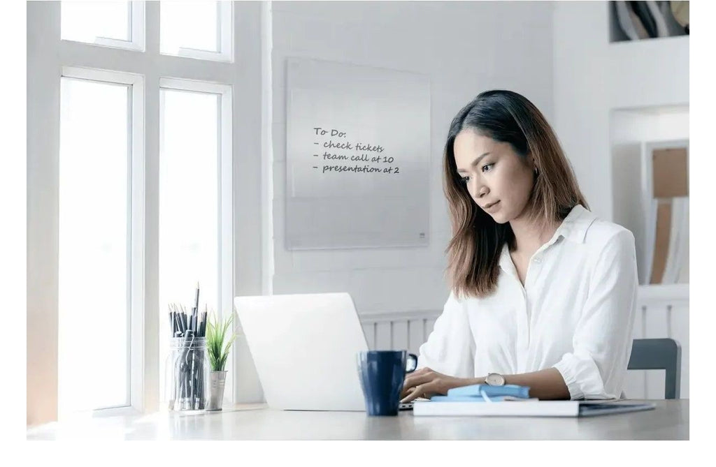 Nobo Transparent Acrylic Mini Whiteboard Desktop or Wall Mounted, view 3