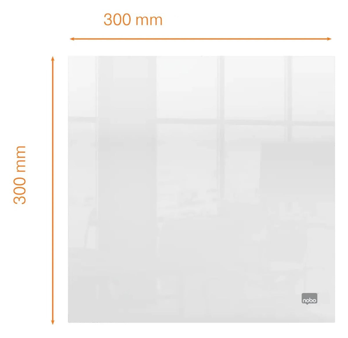 Nobo Transparent Acrylic Mini Whiteboard Desktop or Wall Mounted, view 5