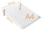 Nobo Transparent Acrylic Mini Whiteboard Slanted Desktop Writing Pad A4, view 4