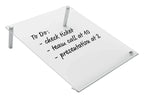 Nobo Transparent Acrylic Mini Whiteboard Slanted Desktop Writing Pad A4, view 7