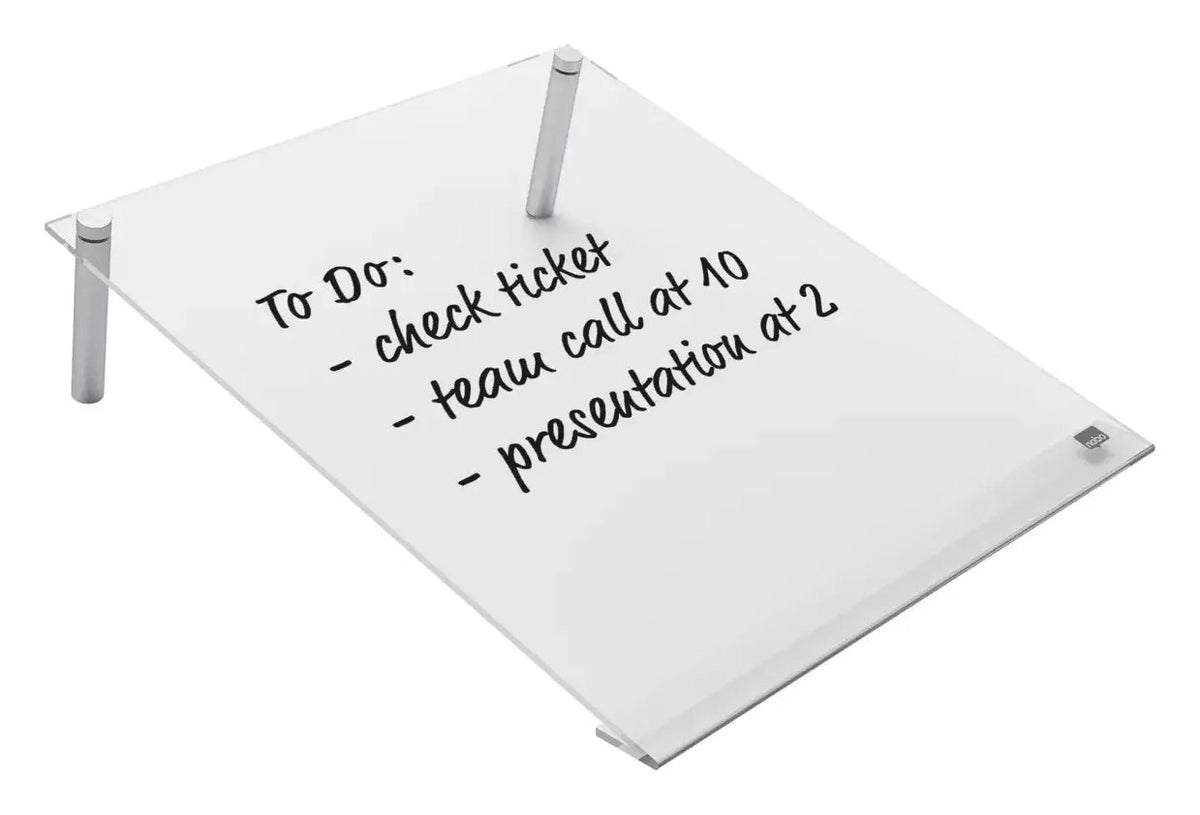 Nobo Transparent Acrylic Mini Whiteboard Slanted Desktop Writing Pad A4, view 7