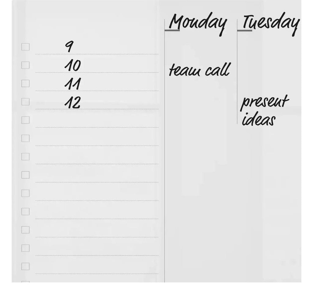 Nobo Transparent Acrylic Mini Whiteboard Weekly Planner Desktop or Wall Mounted, view 10