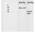 Nobo Transparent Acrylic Mini Whiteboard Weekly Planner Desktop or Wall Mounted, view 10