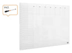 Nobo Transparent Acrylic Mini Whiteboard Weekly Planner Desktop or Wall Mounted, view 15