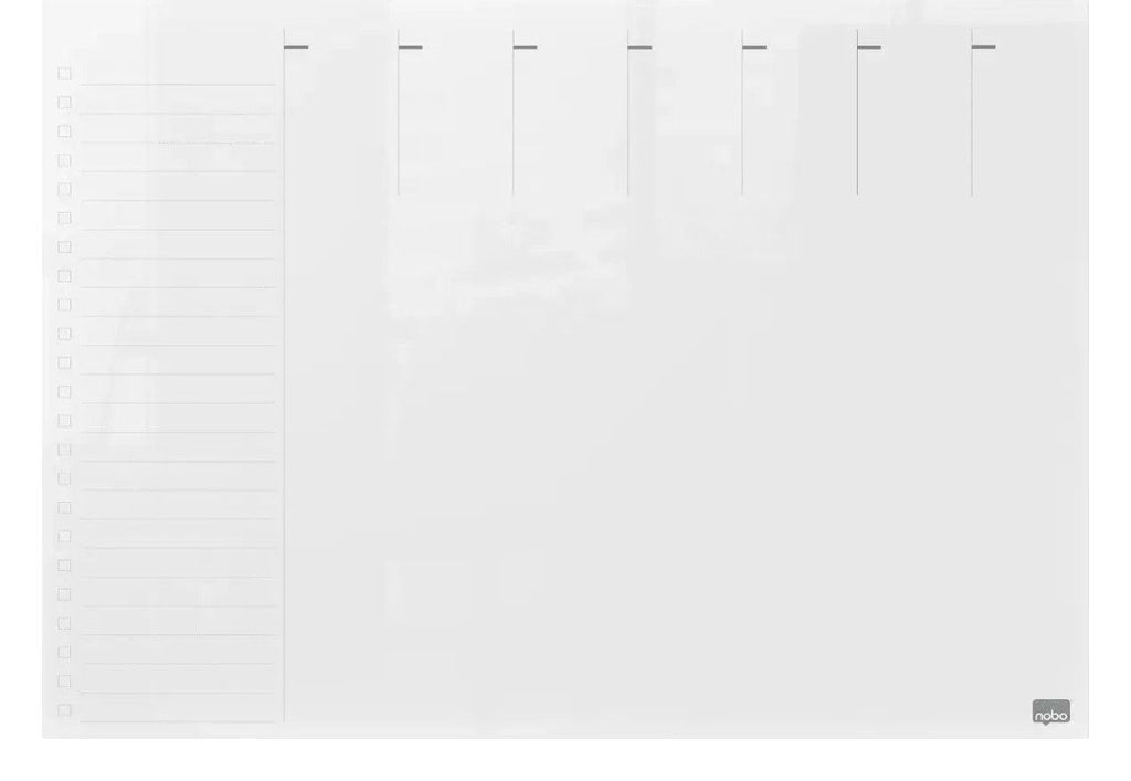 Nobo Transparent Acrylic Mini Whiteboard Weekly Planner Desktop or Wall Mounted, view 5