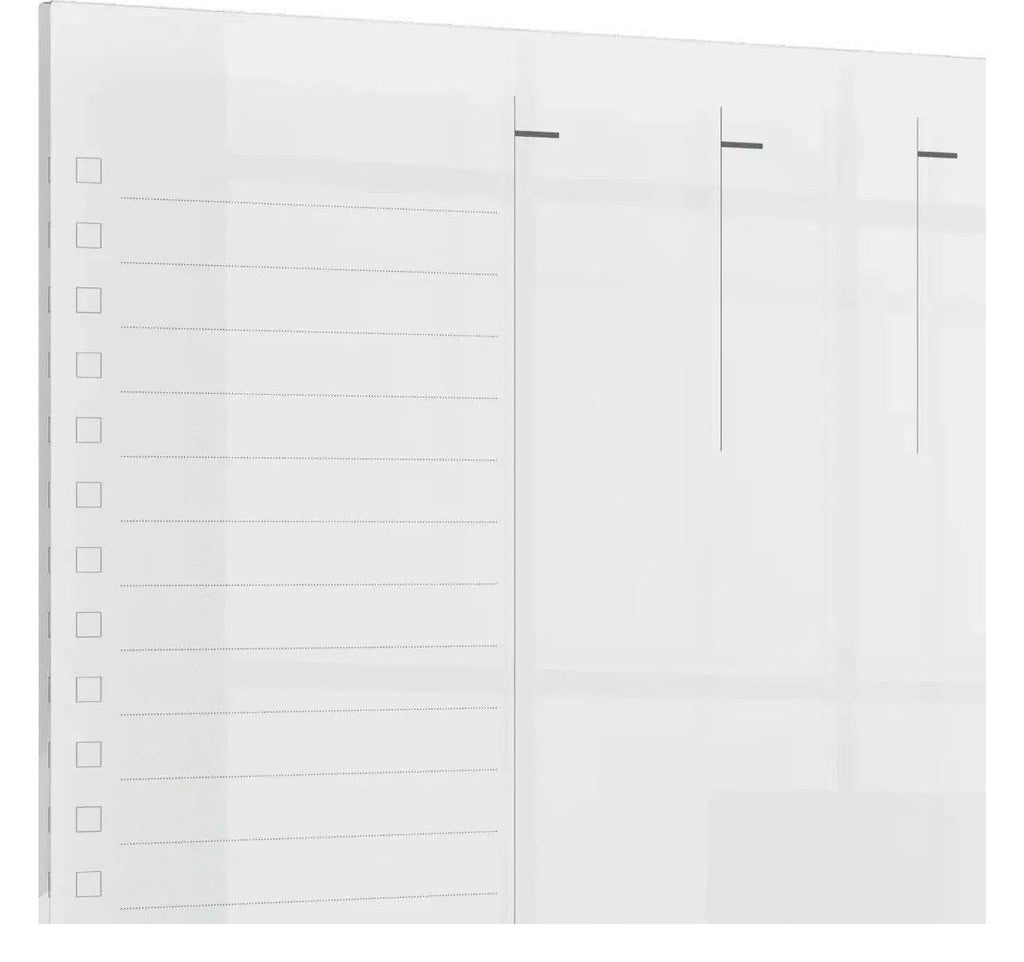 Nobo Transparent Acrylic Mini Whiteboard Weekly Planner Desktop or Wall Mounted, view 9