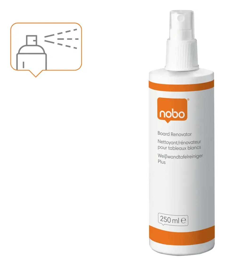 Nobo Whiteboard Cleaning Renovator Spray 250ml, view 2
