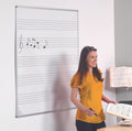Non-Magnetic Music Stave Whiteboard, 900 x 600 mm