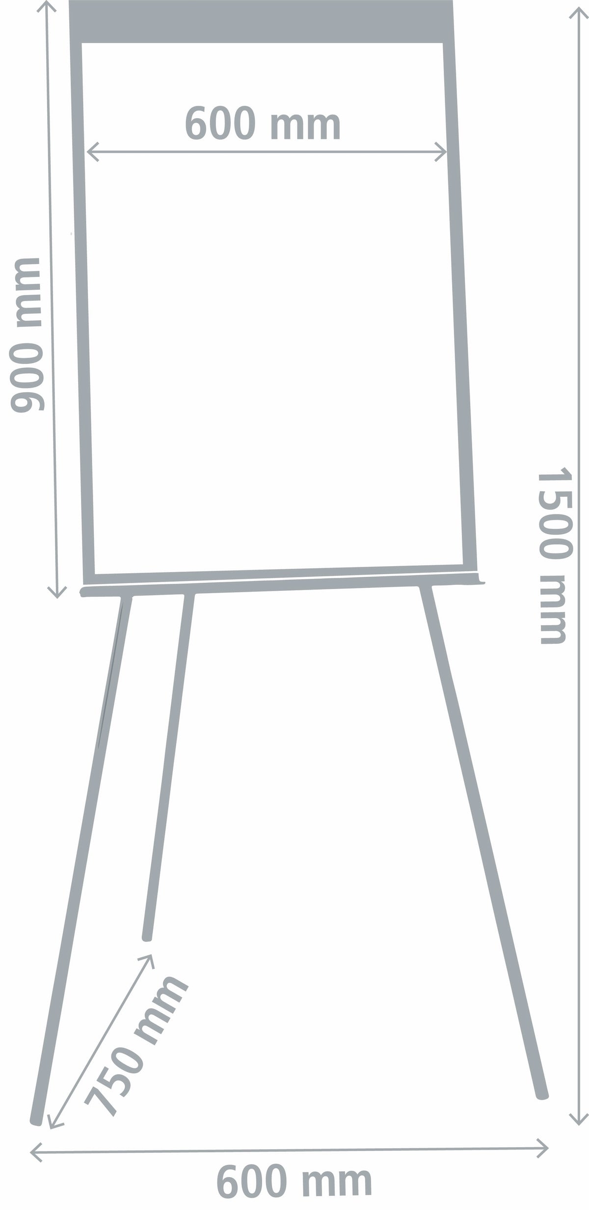 Non-Magnetic Telescopic Flip Chart Easel